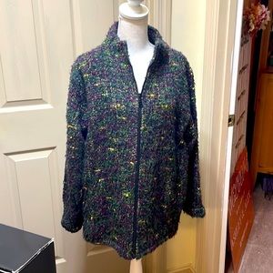 Beautiful Multi-color Zip Blazer